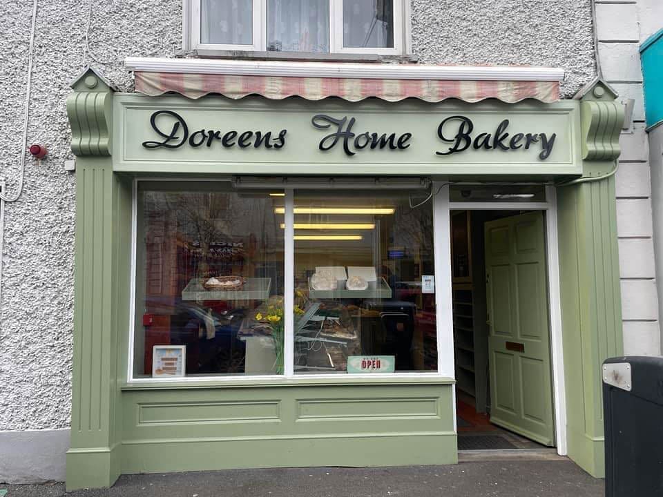 Doreens Home Bakery outside our shop in Athboy Co Meath Ireland